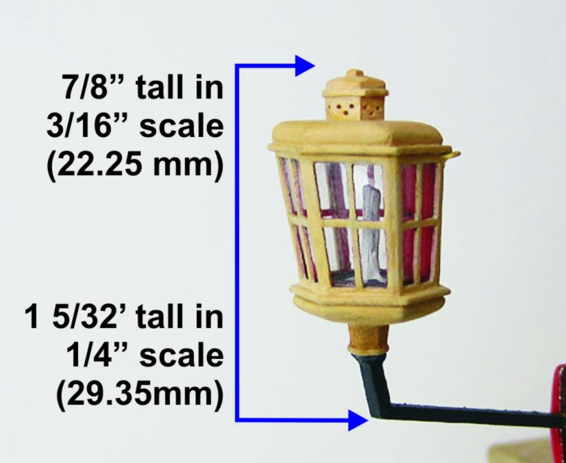 Stern lantern fitting ship model