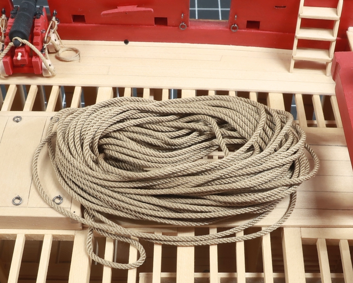 tan scale miniature rope for ship models